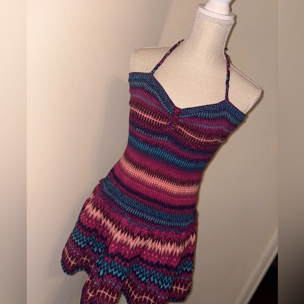 Guess by Marciano Boho Smocked Halter Dress